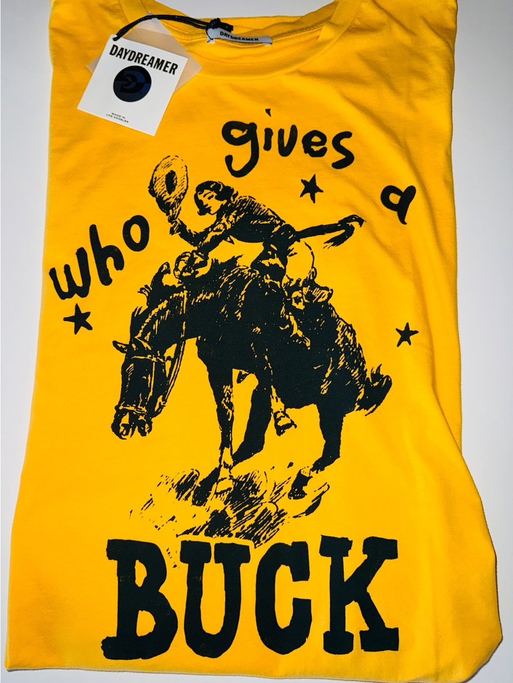 Who Gives a Buck by  DAYDREAMER Graphic Tee - Size Medium - Oversized